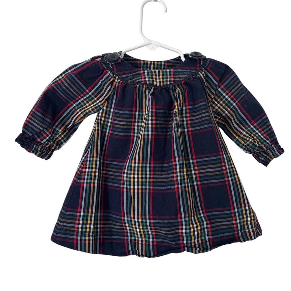 Plaid Long Sleeve Dress